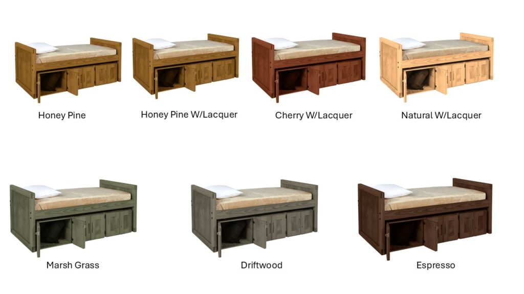 Classic Firehouse bed with Storage Lockers 07037 and 07038