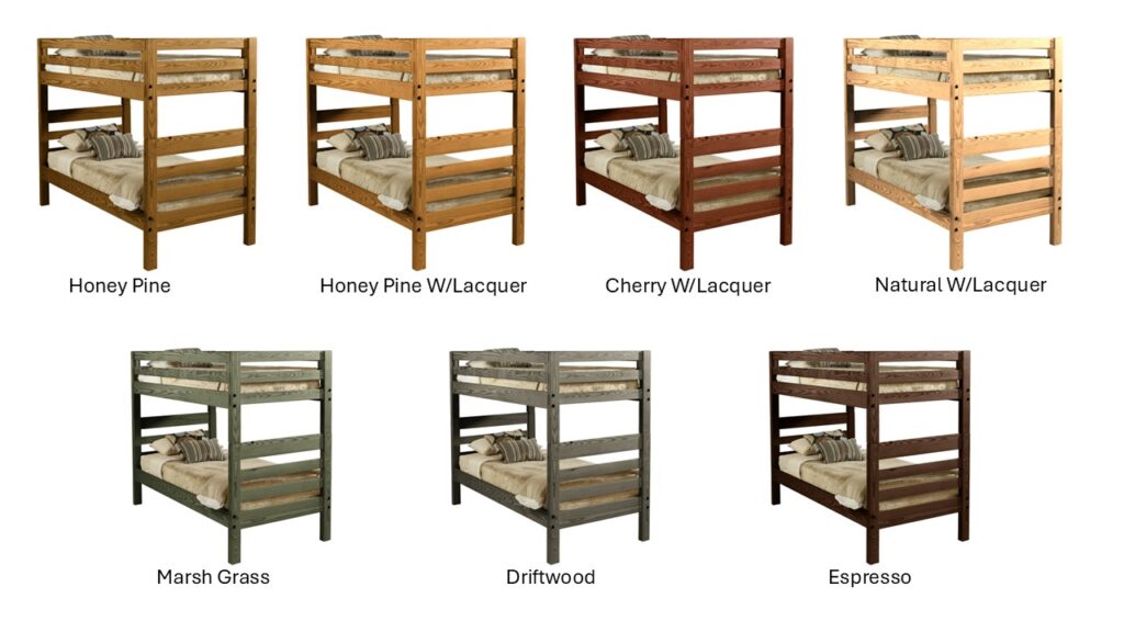 Classic Ladder End Bunk 08015 and 08016 with colors